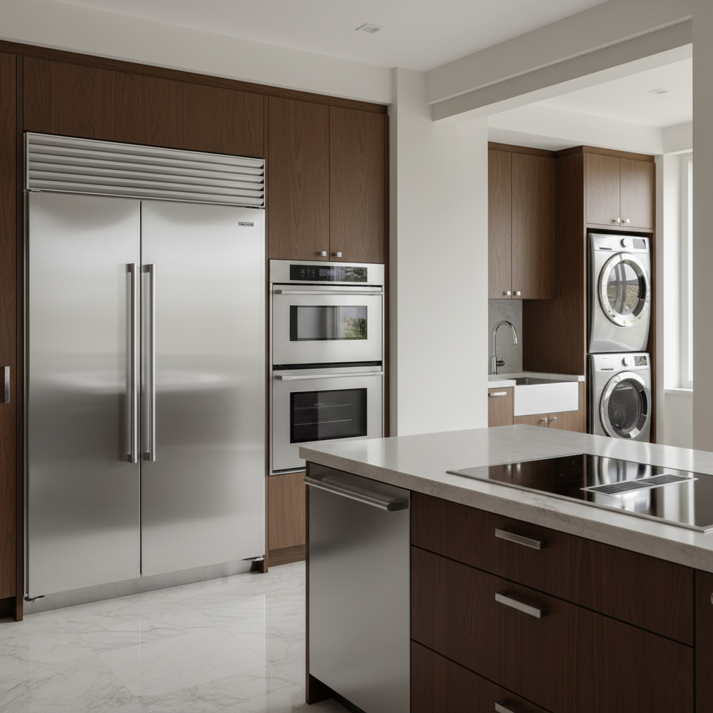 Premium residential appliances ready for Viking repair service